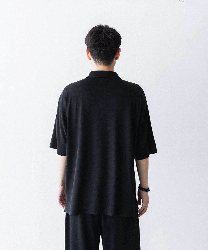 WWW ラッピンノットウールウェア S/S POLO-SHIRTのBLACK 公式通販サイトsession福岡セレクトショップ