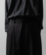 画像をギャラリービューアに読み込む, ssstein(シュタイン)のTWIST SEAM WIDE EASY TROUSERS - BLACKの公式通販サイトsession福岡セレクトショップ
