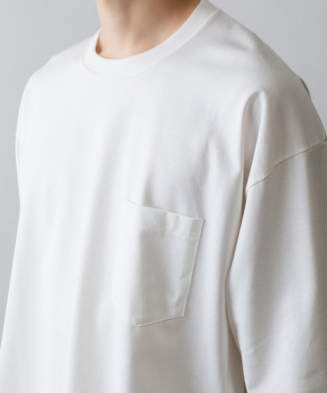 ssstein(シュタイン)のOVERSIZED LONG SLEEVE POCKET TEE - WHITEの公式通販サイトsession福岡セレクトショップ
