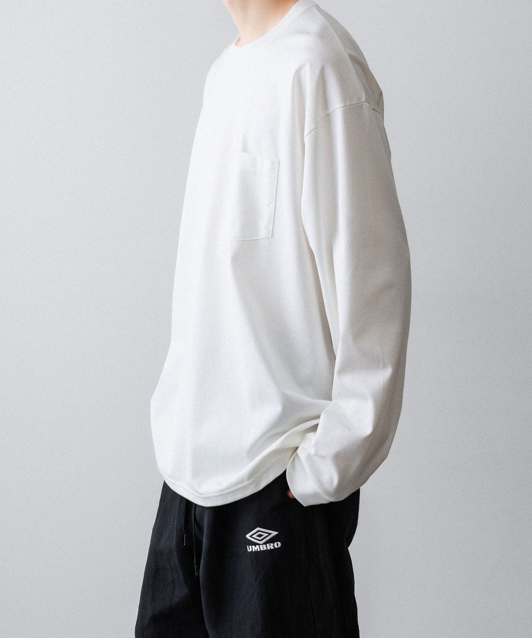 ssstein(シュタイン)のOVERSIZED LONG SLEEVE POCKET TEE - WHITEの公式通販サイトsession福岡セレクトショップ