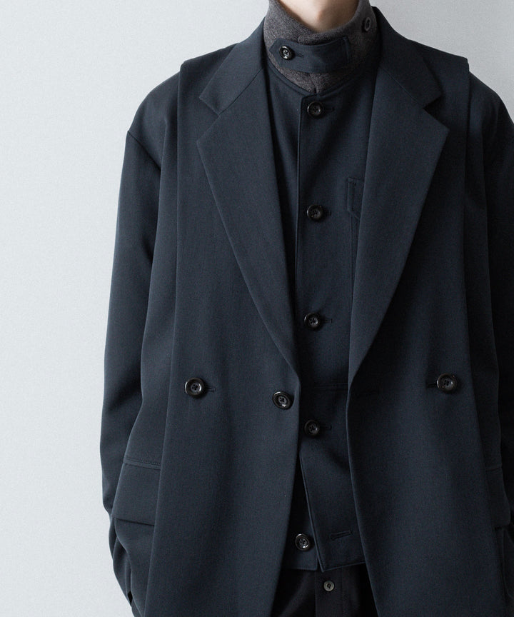 UJOH - ウジョーのCUT UP DROP SHOULDER JKTのGRAYISH NAVY公式通販サイトsession福岡セレクトショップ