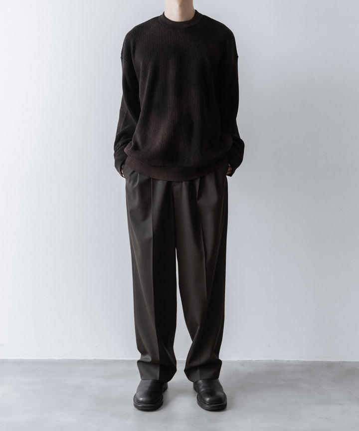 ssstein(シュタイン)のDISCOLORATION RIB KNIT LS - BLACKの公式通販サイトsession福岡セレクトショップ