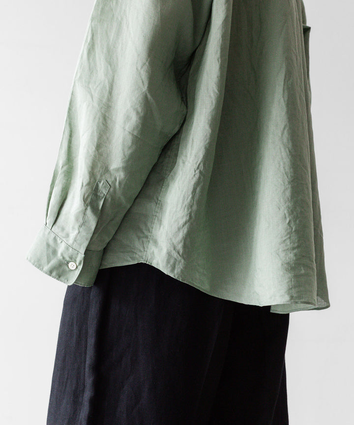 INTÉRIM インテリムのRAMIE SHEER LAWN HYPER BIG L/S REGULAR COLLAR SHIRTのMINT 公式通販サイトsession福岡セレクトショップ