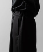 画像をギャラリービューアに読み込む, ssstein(シュタイン)のTWIST SEAM WIDE EASY TROUSERS - BLACKの公式通販サイトsession福岡セレクトショップ
