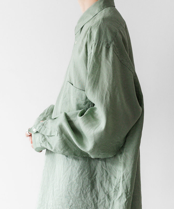 INTÉRIM インテリムのRAMIE SHEER LAWN HYPER BIG L/S REGULAR COLLAR SHIRTのMINT 公式通販サイトsession福岡セレクトショップ