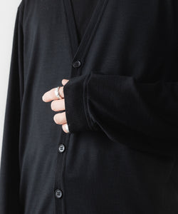 ssstein / シュタイン】BUTTON-LESS CARDIGAN - BLACK | 公式通販