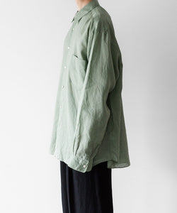 INTÉRIM/インテリム】 RAMIE SHEER LAWN HYPER BIG L/S REGULAR COLLAR
