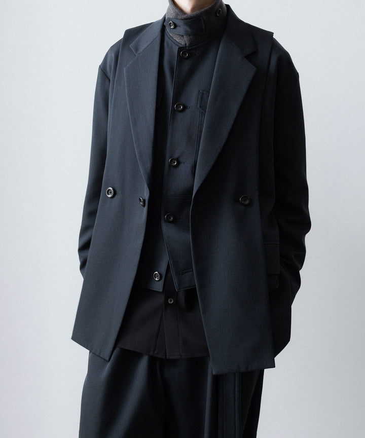 UJOH - ウジョーのCUT UP DROP SHOULDER JKTのGRAYISH NAVY公式通販サイトsession福岡セレクトショップ