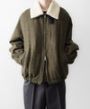 【ssstein】DETACHABLE COLLAR BRITISH TWEED JACKET - TWEED CHECK