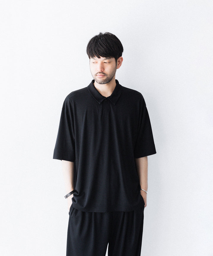 WWW ラッピンノットウールウェア S/S POLO-SHIRTのBLACK 公式通販サイトsession福岡セレクトショップ