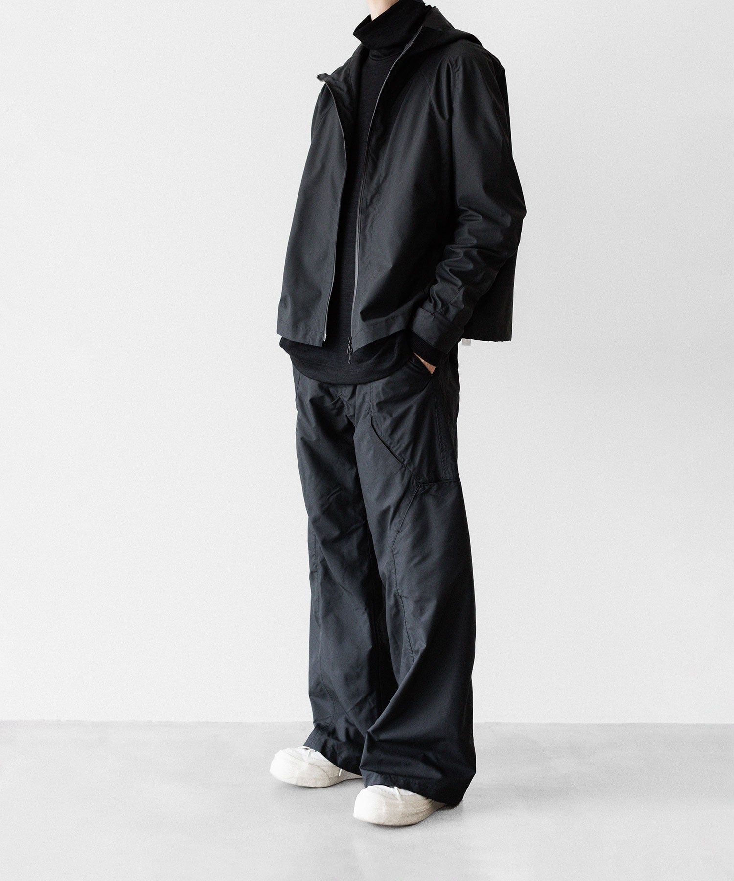 【OPPOSE DUALITY】SHORT PARKA SHELL - BLACK