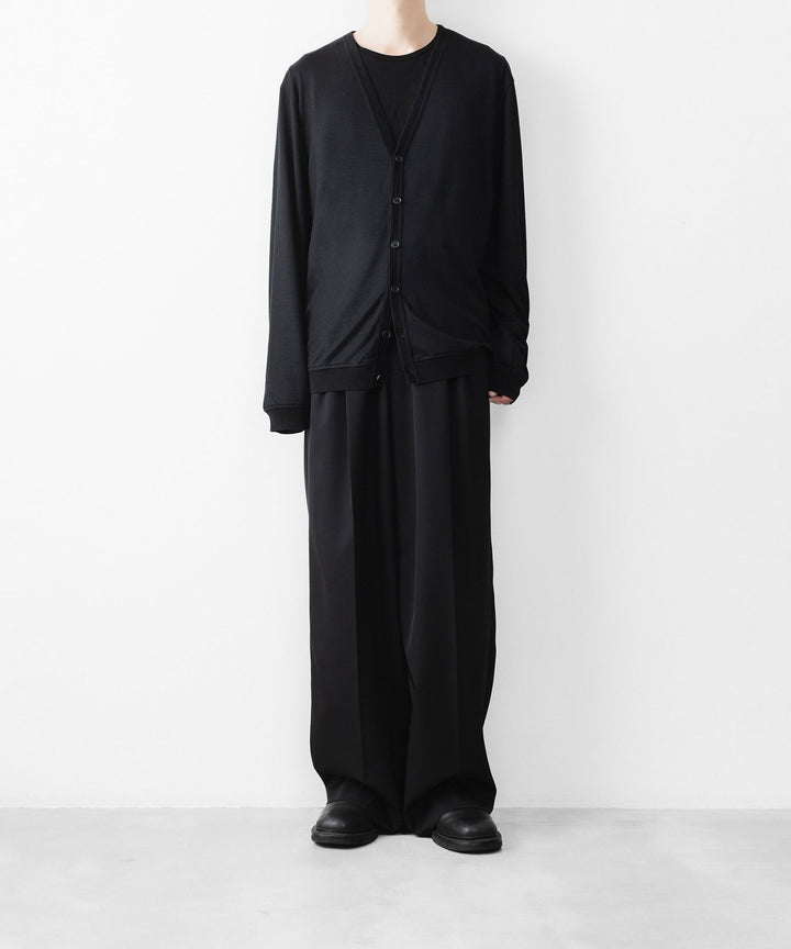 WWW - WRAPINKNOT wool wearのV-NECK CARDIGANのBLACK 公式通販サイトsession福岡セレクトショップ