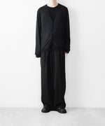 画像をギャラリービューアに読み込む, WWW - WRAPINKNOT wool wearのV-NECK CARDIGANのBLACK 公式通販サイトsession福岡セレクトショップ
