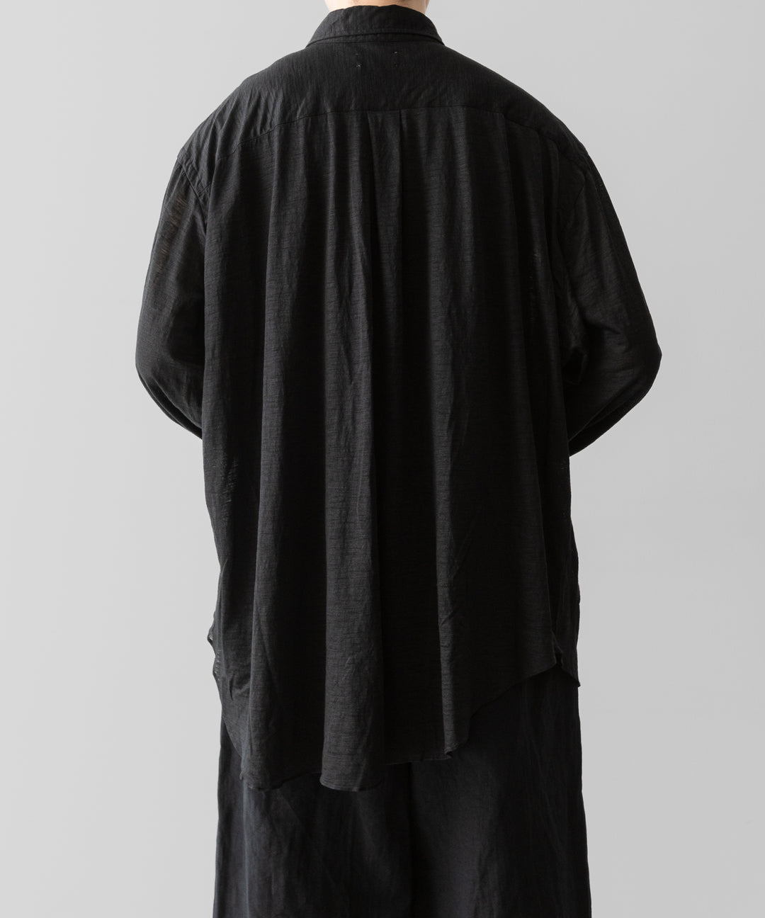 KANEMASA PHIL.-カネマサフィル28G ATMOSPHERE RAMIE L/S SHIRTのBLACK 公式通販サイトsession福岡セレクトショップ
