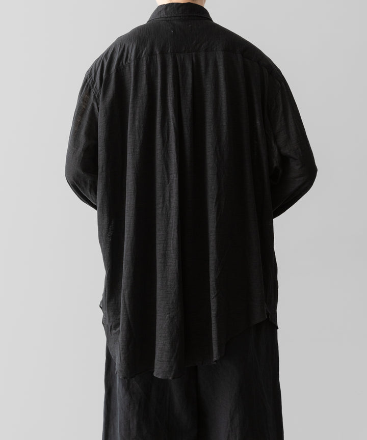 KANEMASA PHIL.-カネマサフィル28G ATMOSPHERE RAMIE L/S SHIRTのBLACK 公式通販サイトsession福岡セレクトショップ