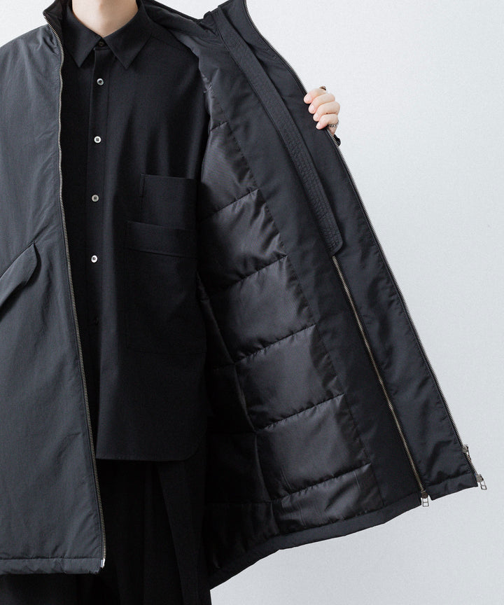 UJOH ウジョーのW ZIP FISH TAIL FIELD COATのBLACK公式通販サイトsession福岡セレクトショップ