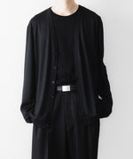 画像をギャラリービューアに読み込む, WWW - WRAPINKNOT wool wearのV-NECK CARDIGANのBLACK 公式通販サイトsession福岡セレクトショップ

