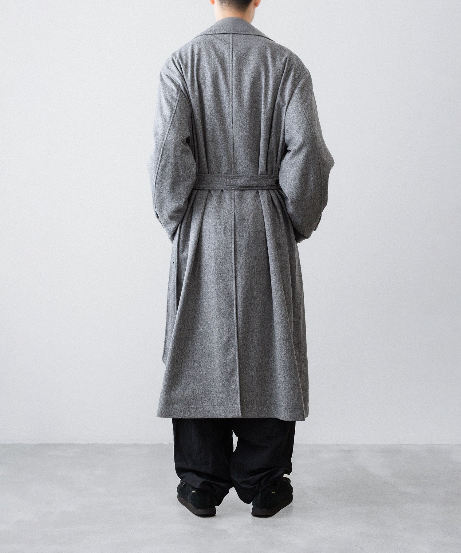 【ssstein】OVERSIZED DOUBLE BREASTED COAT - GREY