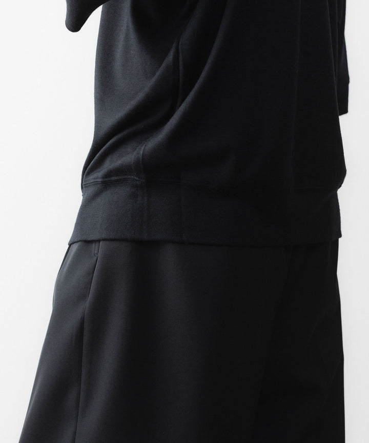 WWW - WRAPINKNOT wool wearのS/S BLOUSING TOPSのBLACK 公式通販サイトsession福岡セレクトショップ