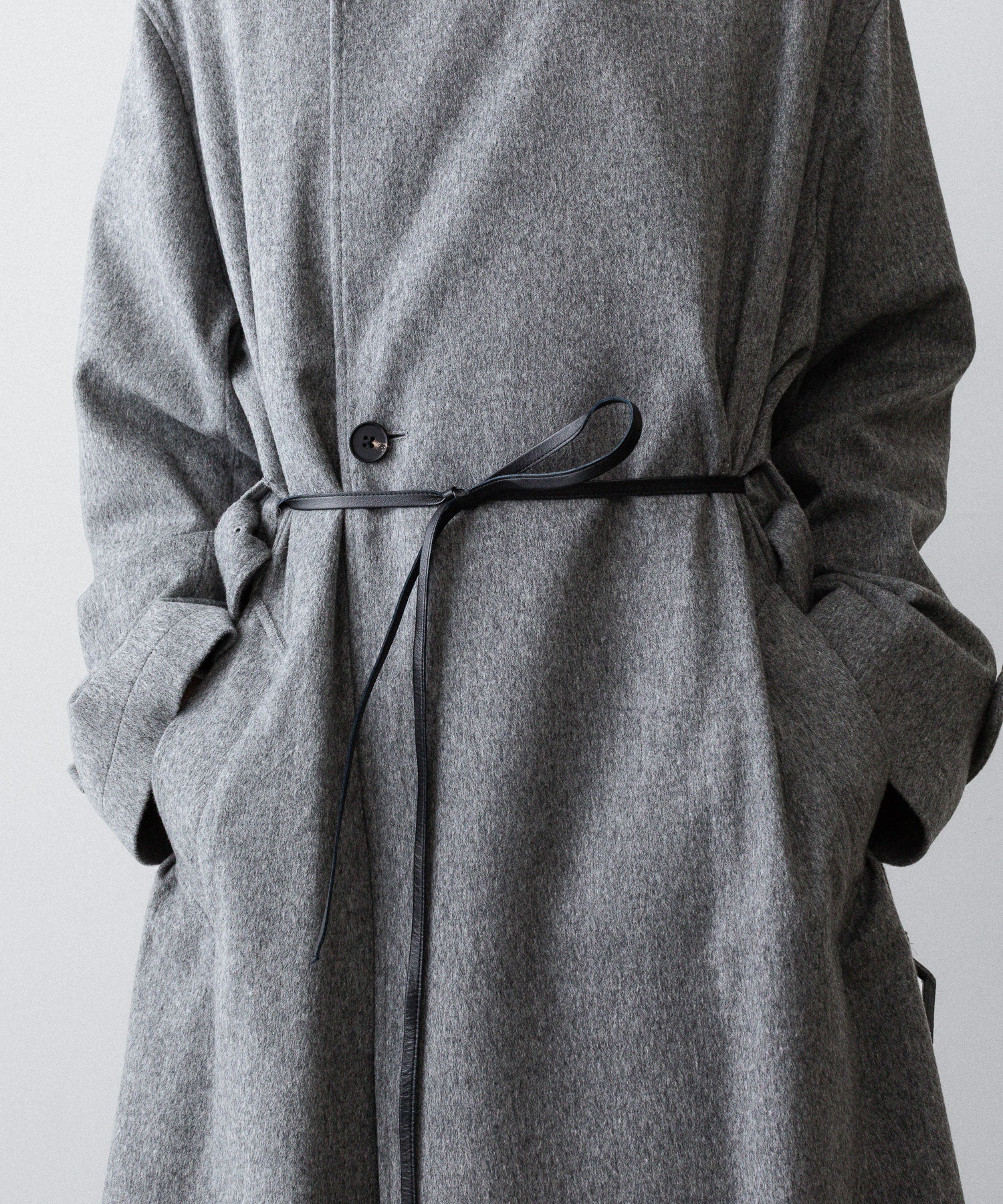 【ssstein】OVERSIZED DOUBLE BREASTED COAT - GREY