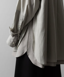 ssstein(シュタイン)のOVERSIZED LAYERED SHIRT - GREYの公式通販サイトsession福岡セレクトショップ
