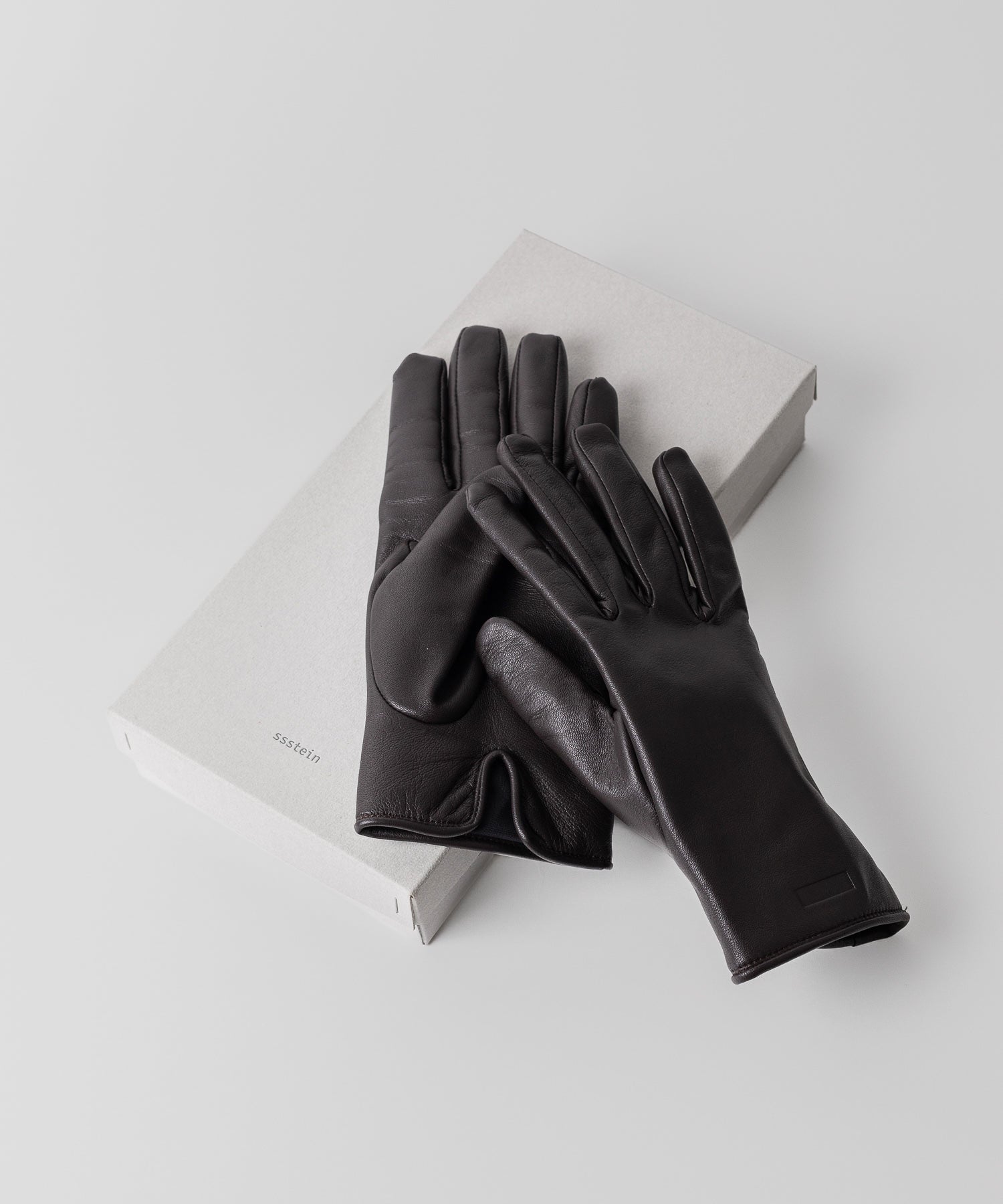 【stein】LEATHER GLOVE - DARK BROWN