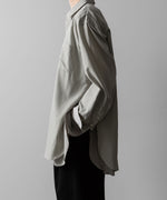 画像をギャラリービューアに読み込む, ssstein(シュタイン)のOVERSIZED LAYERED SHIRT - GREYの公式通販サイトsession福岡セレクトショップ

