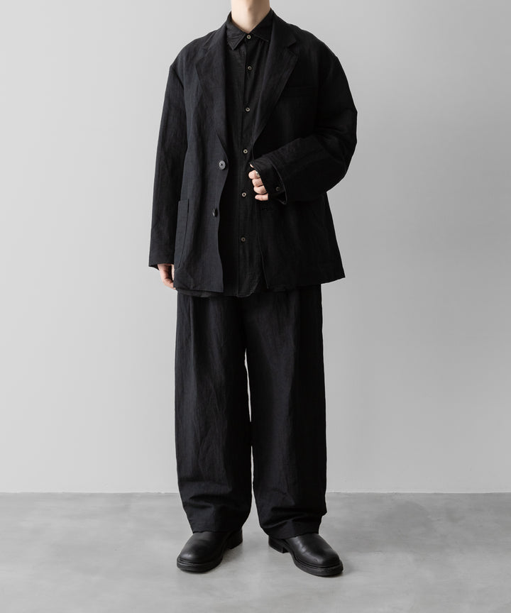 KANEMASA PHIL.-カネマサフィル28G ATMOSPHERE RAMIE L/S SHIRTのBLACK 公式通販サイトsession福岡セレクトショップ