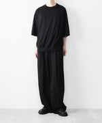 画像をギャラリービューアに読み込む, WWW - WRAPINKNOT wool wearのS/S BLOUSING TOPSのBLACK 公式通販サイトsession福岡セレクトショップ

