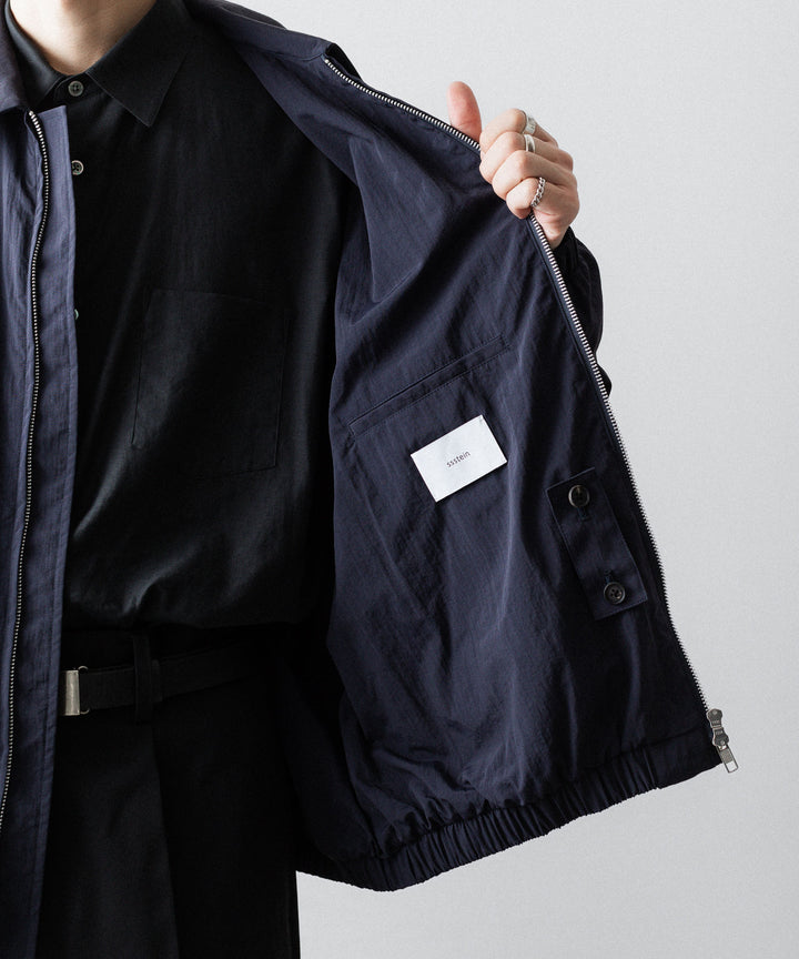 ssstein(シュタイン)のRECYCLED NYLON OVERSIZED ZIP JACKET -  DARK NAVYの公式通販サイトsession福岡セレクトショップ