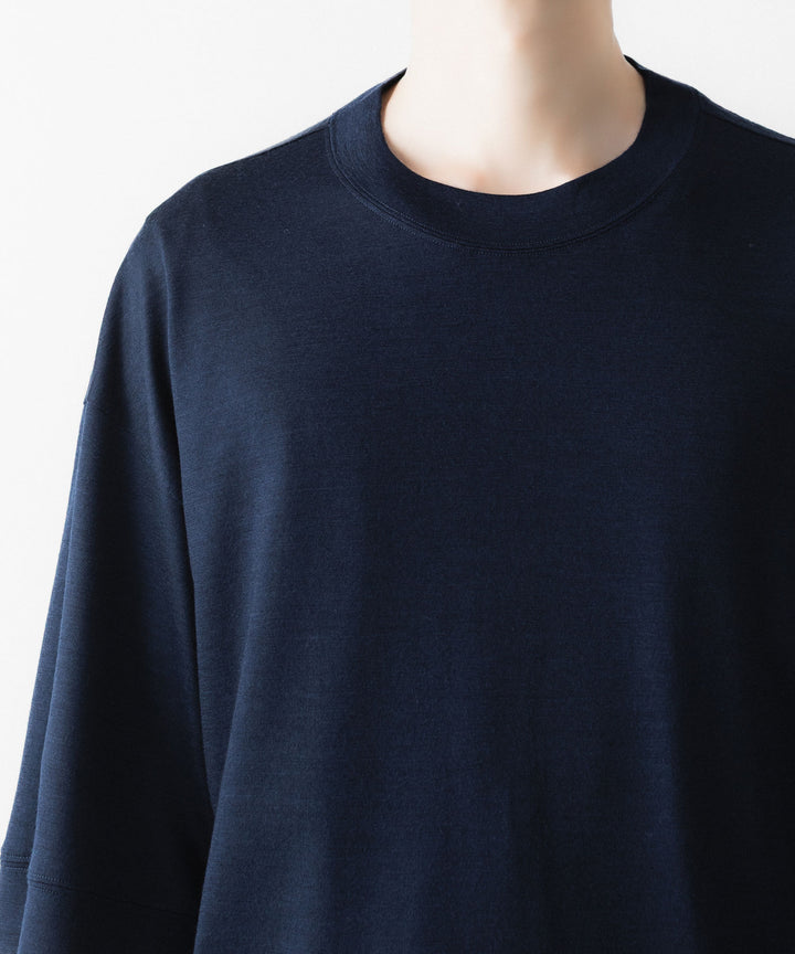 WWW - WRAPINKNOT wool wearのS/S BLOUSING TOPSのNAVY 公式通販サイトsession福岡セレクトショップ
