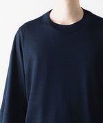 画像をギャラリービューアに読み込む, WWW - WRAPINKNOT wool wearのS/S BLOUSING TOPSのNAVY 公式通販サイトsession福岡セレクトショップ

