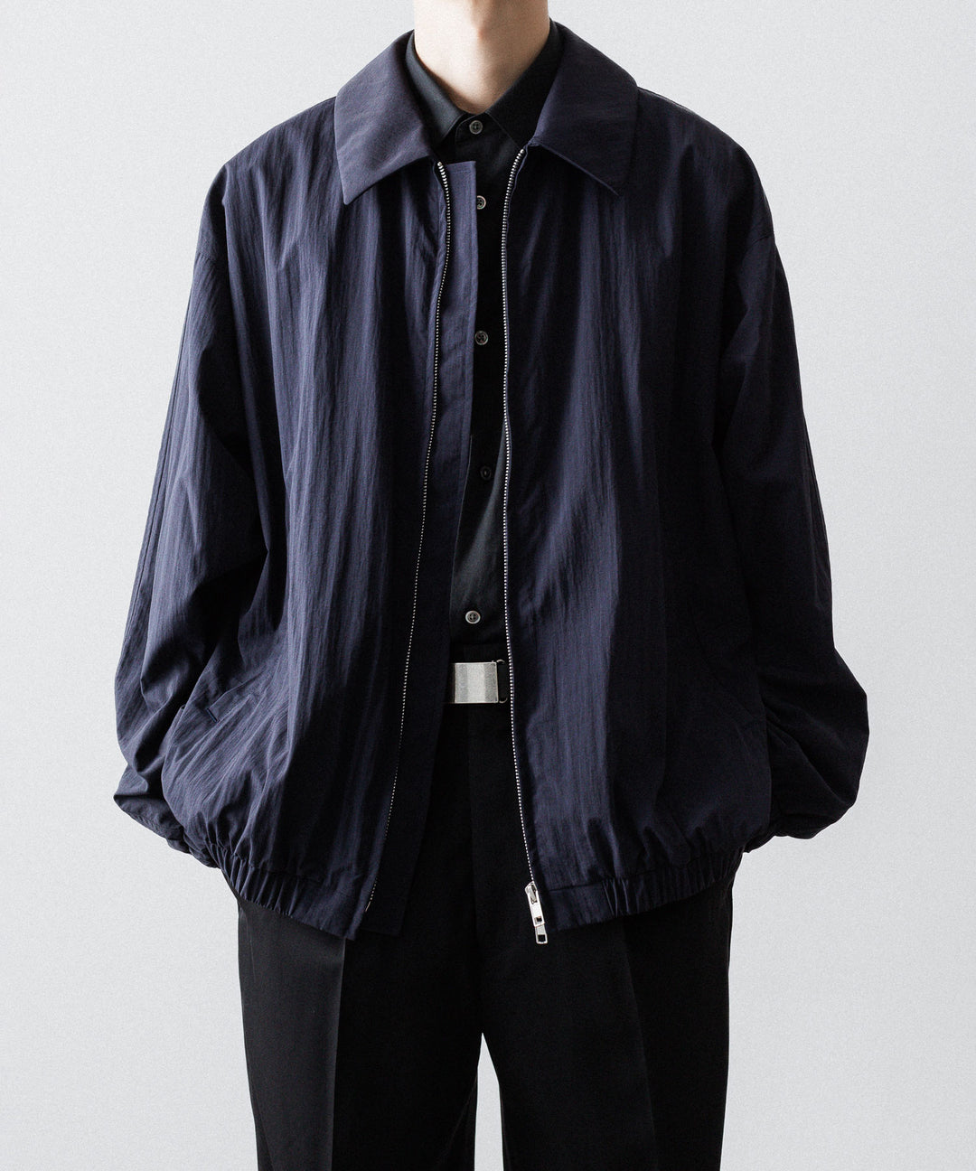 ssstein(シュタイン)のRECYCLED NYLON OVERSIZED ZIP JACKET -  DARK NAVYの公式通販サイトsession福岡セレクトショップ