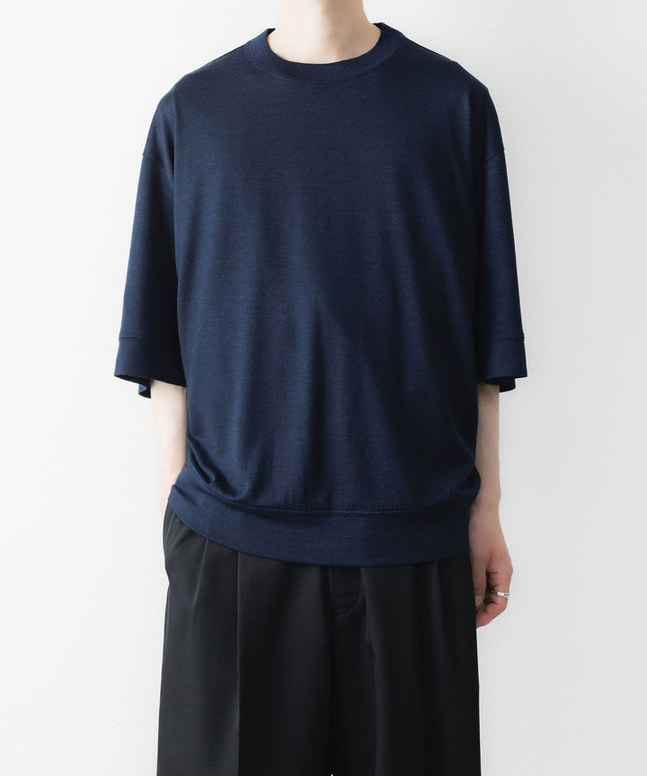 WWW - WRAPINKNOT wool wearのS/S BLOUSING TOPSのNAVY 公式通販サイトsession福岡セレクトショップ
