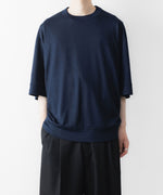 画像をギャラリービューアに読み込む, WWW - WRAPINKNOT wool wearのS/S BLOUSING TOPSのNAVY 公式通販サイトsession福岡セレクトショップ
