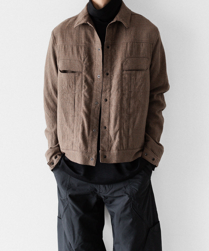 OPPOSE DUALITY オポーズデュアリティの６POCKET PANEL WOOL JACKETのBEIGE公式通販サイトsession福岡セレクトショップ