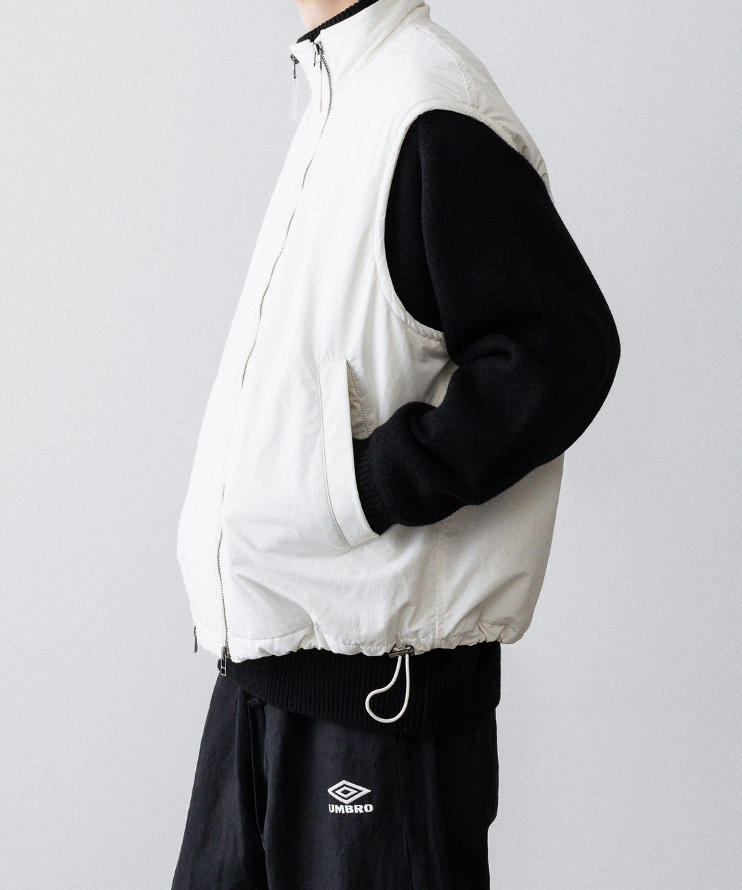 UJOH ウジョーのW ZIP VESTのIVORY公式通販サイトsession福岡セレクトショップ
