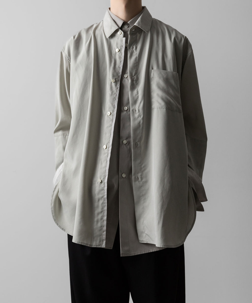 ssstein(シュタイン)のOVERSIZED LAYERED SHIRT - GREYの公式通販サイトsession福岡セレクトショップ
