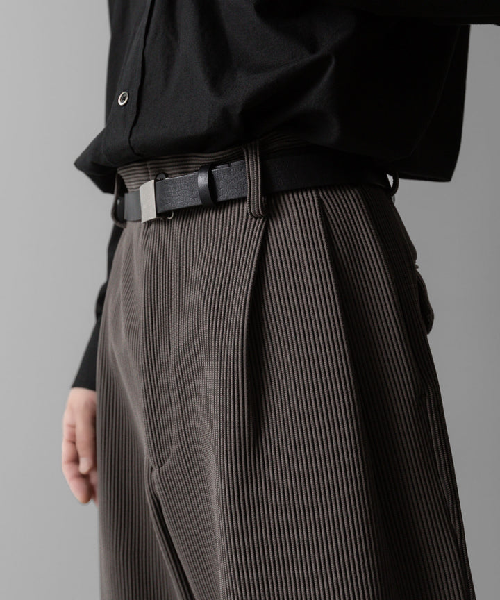 【ssstein】GRADATION PLEATS TWO TUCK TROUSERS - D.GREIGE シュタイン 23SS sessionセッション 福岡セレクトショップ 公式通販サイト