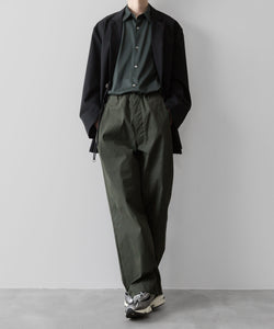 ANTHEM Aアンセムエー のCOTTON TWILL NO-BRAINER PANTS - OLIVEの公式通販サイトsession福岡セレクトショップ