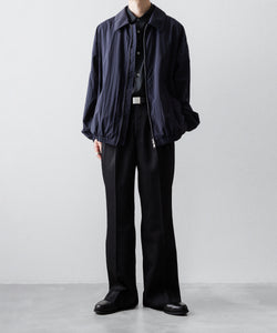 ssstein / シュタイン】RECYCLED NYLON OVERSIZED ZIP JACKET - DARK