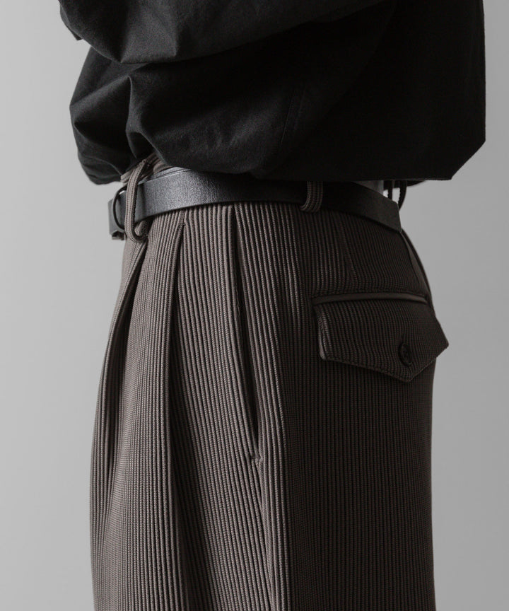 【ssstein】GRADATION PLEATS TWO TUCK TROUSERS - D.GREIGE シュタイン 23SS sessionセッション 福岡セレクトショップ 公式通販サイト