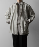 画像をギャラリービューアに読み込む, ssstein(シュタイン)のOVERSIZED LAYERED SHIRT - GREYの公式通販サイトsession福岡セレクトショップ

