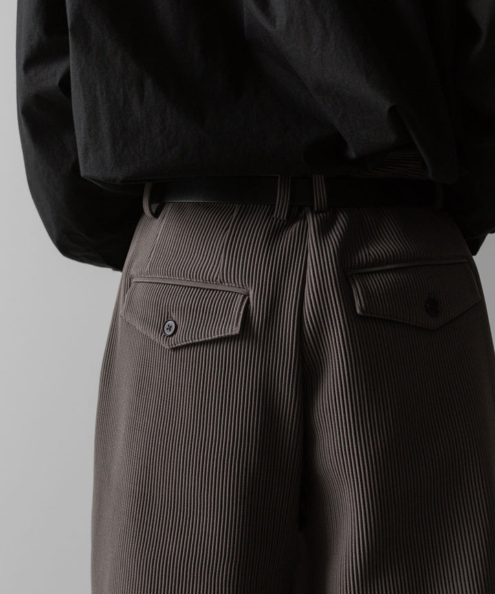 【ssstein】GRADATION PLEATS TWO TUCK TROUSERS - D.GREIGE シュタイン 23SS sessionセッション 福岡セレクトショップ 公式通販サイト