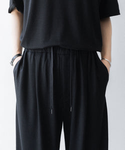 ssstein / シュタイン】WIDE TAPERED PANTS - BLACK | 公式通販サイト