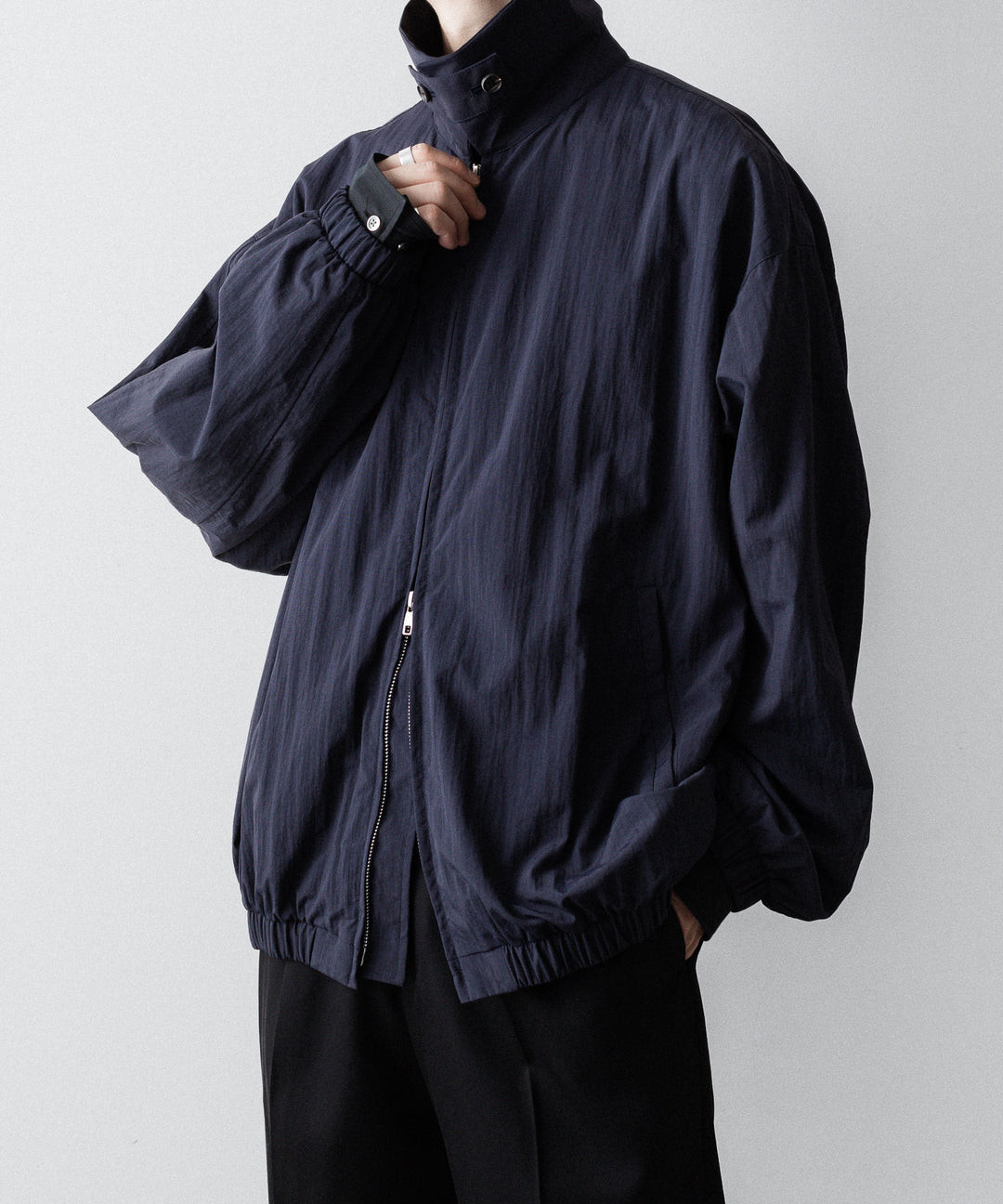 ssstein(シュタイン)のRECYCLED NYLON OVERSIZED ZIP JACKET -  DARK NAVYの公式通販サイトsession福岡セレクトショップ