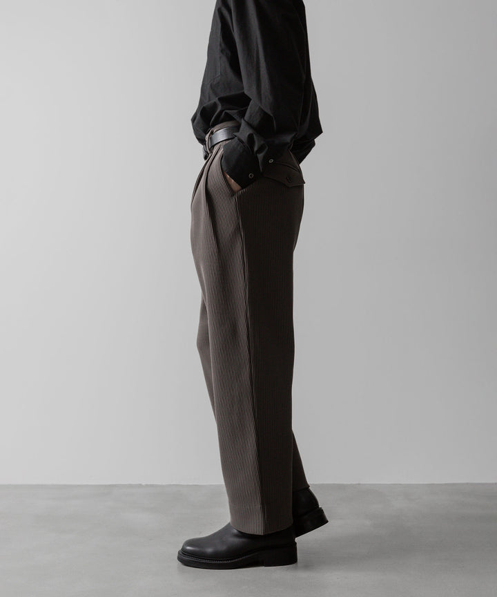 【ssstein】GRADATION PLEATS TWO TUCK TROUSERS - D.GREIGE シュタイン 23SS sessionセッション 福岡セレクトショップ 公式通販サイト