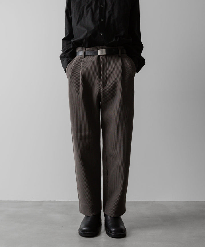 【ssstein】GRADATION PLEATS TWO TUCK TROUSERS - D.GREIGE シュタイン 23SS sessionセッション 福岡セレクトショップ 公式通販サイト