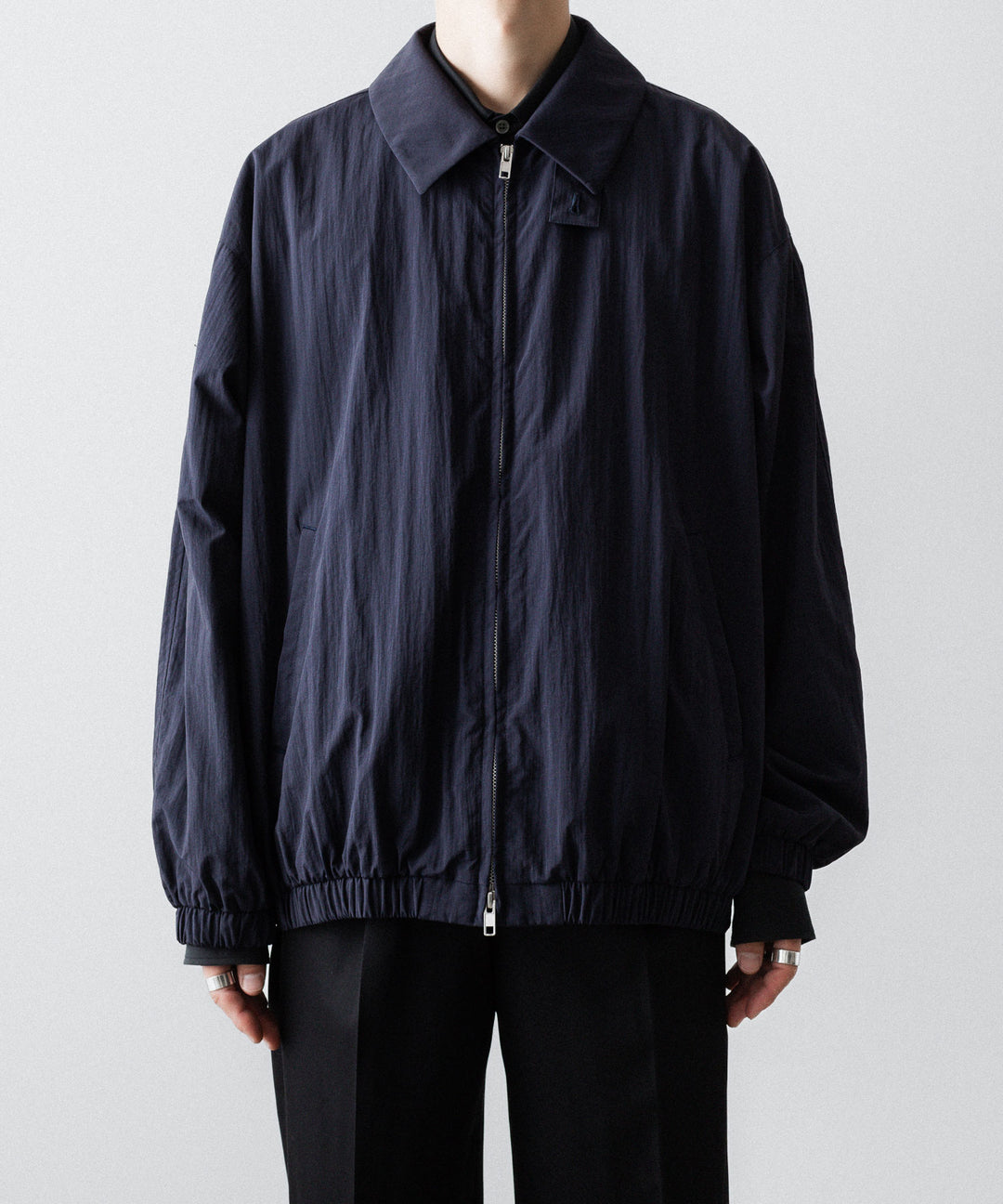 ssstein(シュタイン)のRECYCLED NYLON OVERSIZED ZIP JACKET -  DARK NAVYの公式通販サイトsession福岡セレクトショップ