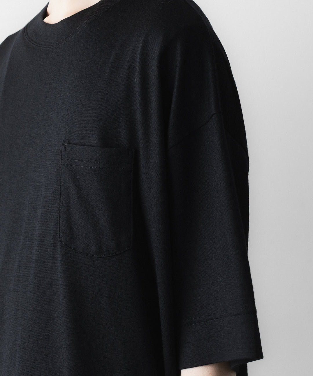 WWW - WRAPINKNOT wool wearのS/S OVERSIZED POCKET T-SHIRTのBLACK 公式通販サイトsession福岡セレクトショップ